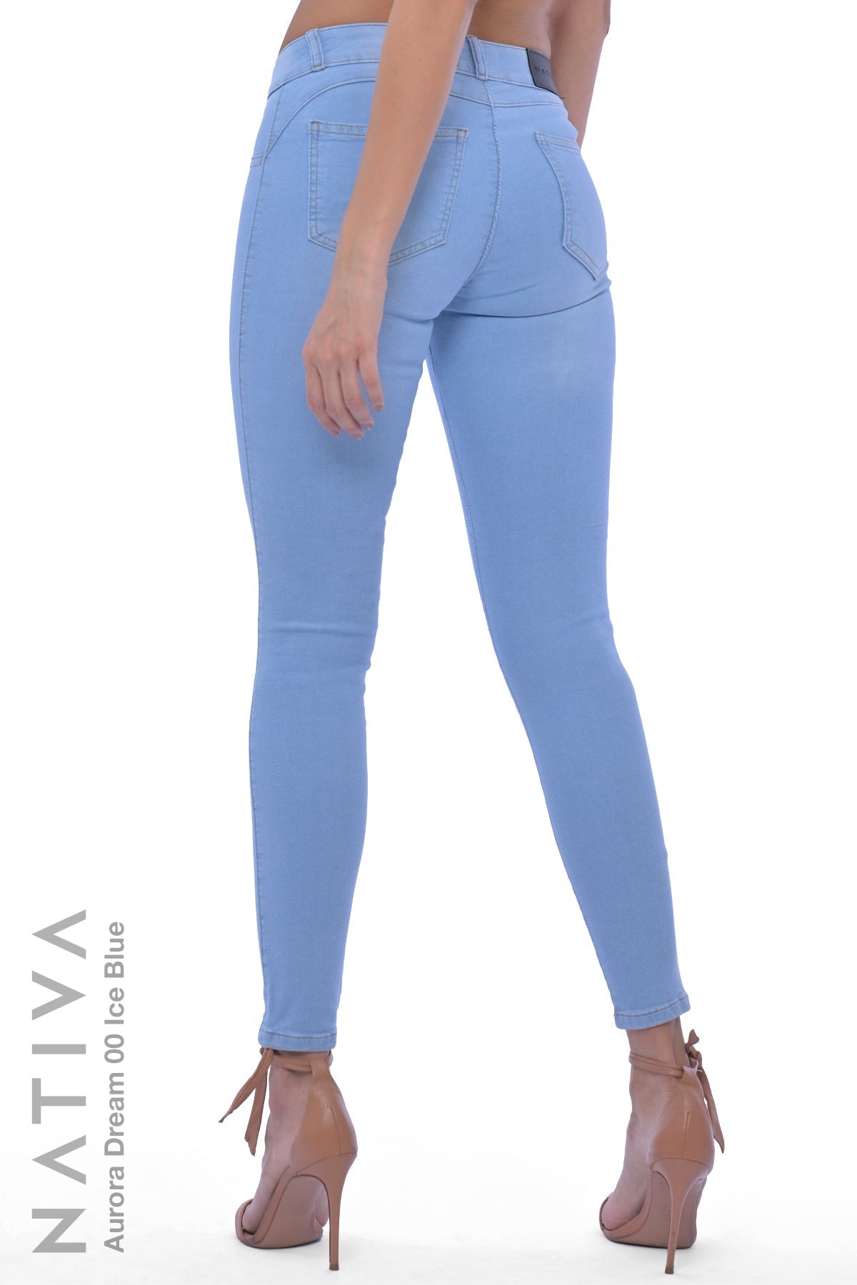 SUPER SKINNY JEANS, AURORA DREAM 00 ICE BLUE, Talle Medio. Moldeador Ultra Confortable. Jornada Prolongada. Tecnología No Stress®
