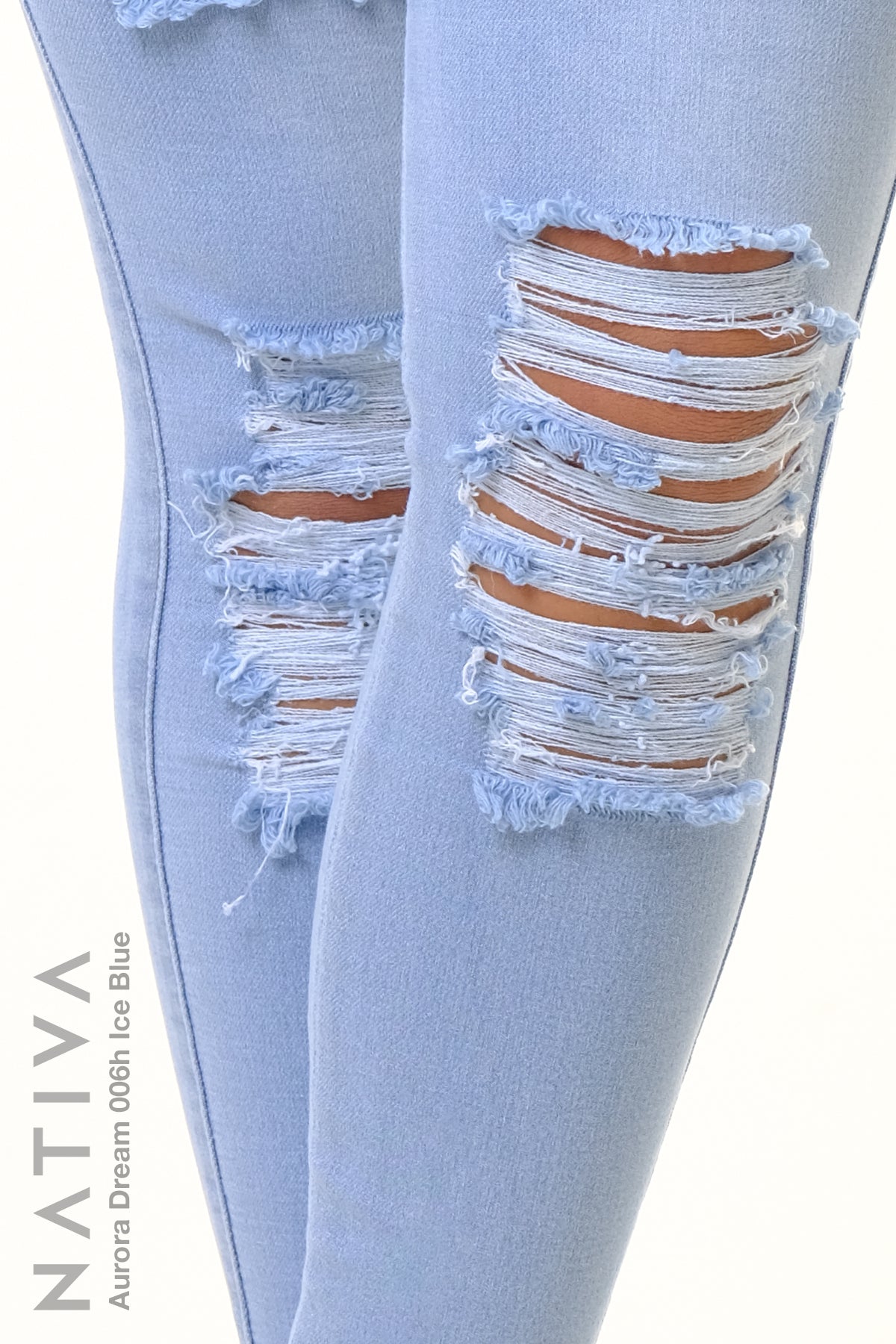 SUPER SKINNY JEANS, AURORA DREAM 006H ICE BLUE, Talle Medio. Moldeador Ultra Confortable. Jornada Prolongada. Tecnología No Stress®