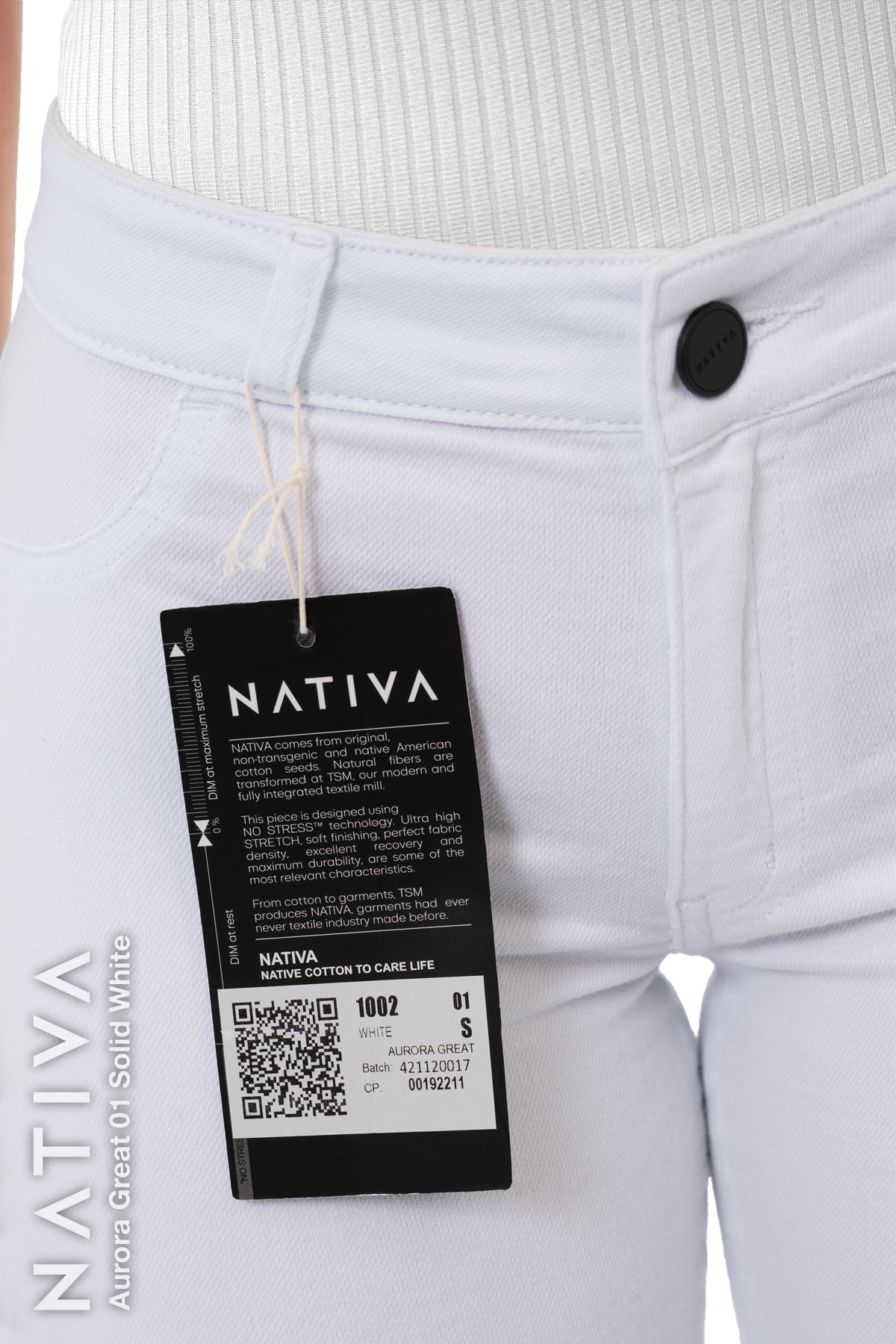 SUPER SKINNY JEANS, AURORA GREAT 01 WHITE, Talle Medio. Moldeador. Cuatro Estaciones. Tecnología No Stress®