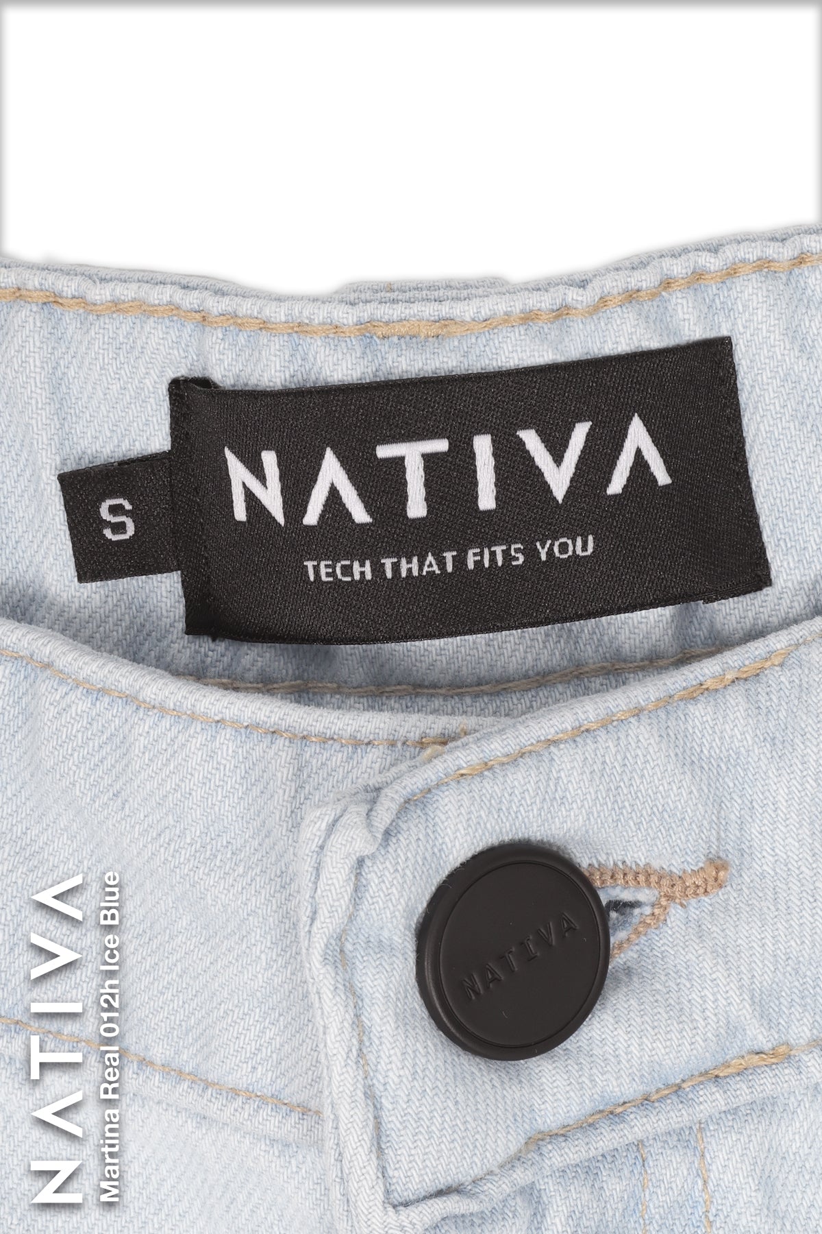 MOM JEANS TRUE DENIM, MARTINA REAL 012H ICE BLUE. Talle Alto. Alto Confort. 100% Algodón Nativo Virgen. Auténtico e Interminable. Cintura Ajustable PERFECT FIT®