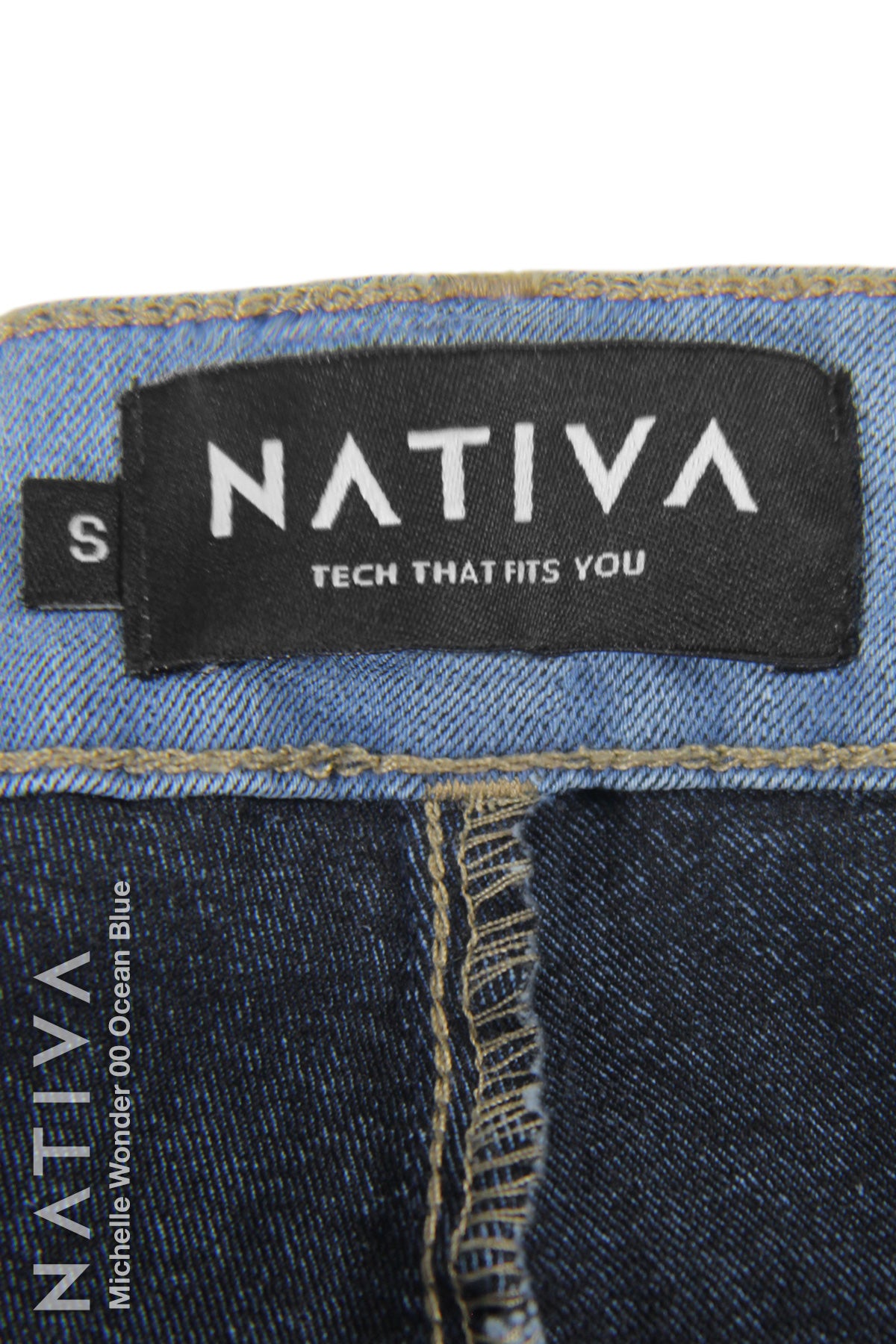 SUPER SKINNY JEANS, MICHELLE WONDER 00 OCEAN BLUE, Talle Alto. Moldeador y Afirmador. Casual 7 días. Tecnología No Stress®