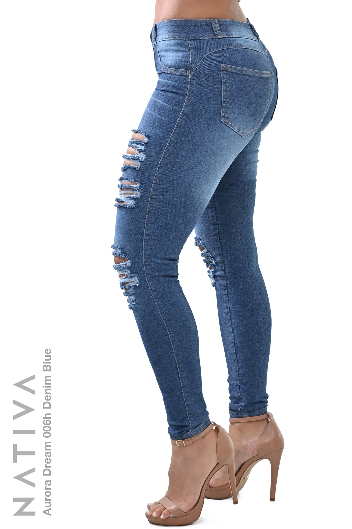 SUPER SKINNY JEANS, AURORA DREAM 006H DENIM BLUE, Talle Medio. Moldeador Ultra Confortable. Jornada Prolongada. Tecnología No Stress®