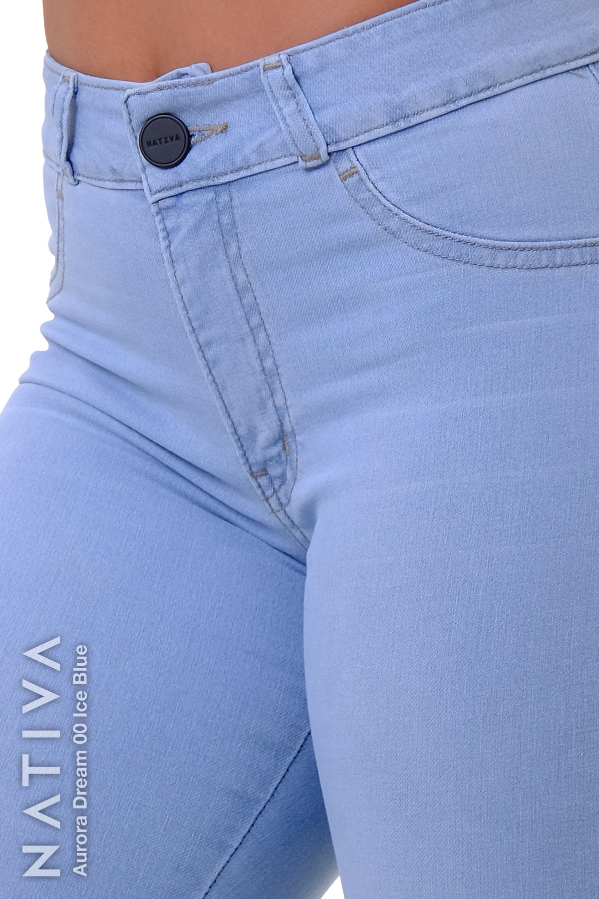 SUPER SKINNY JEANS, AURORA DREAM 00 ICE BLUE, Talle Medio. Moldeador Ultra Confortable. Jornada Prolongada. Tecnología No Stress®