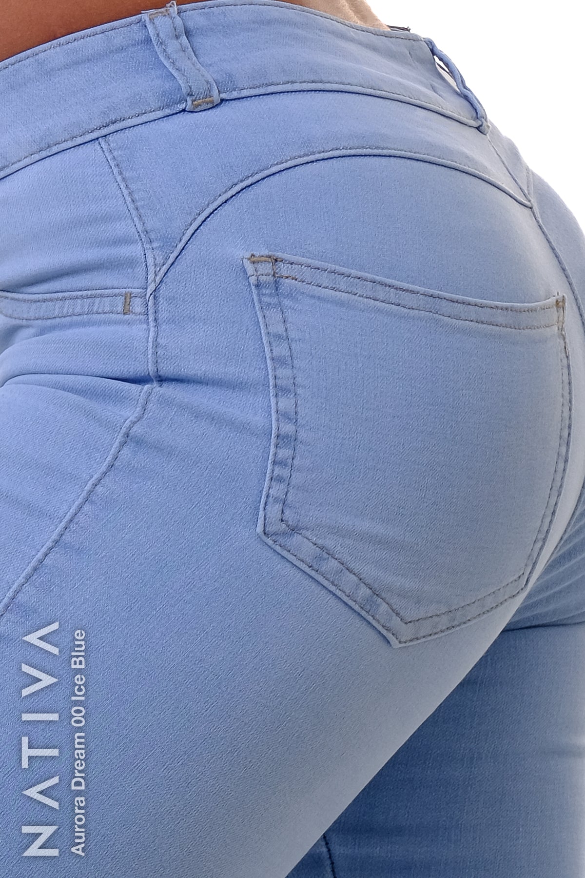 SUPER SKINNY JEANS, AURORA DREAM 00 ICE BLUE, Talle Medio. Moldeador Ultra Confortable. Jornada Prolongada. Tecnología No Stress®