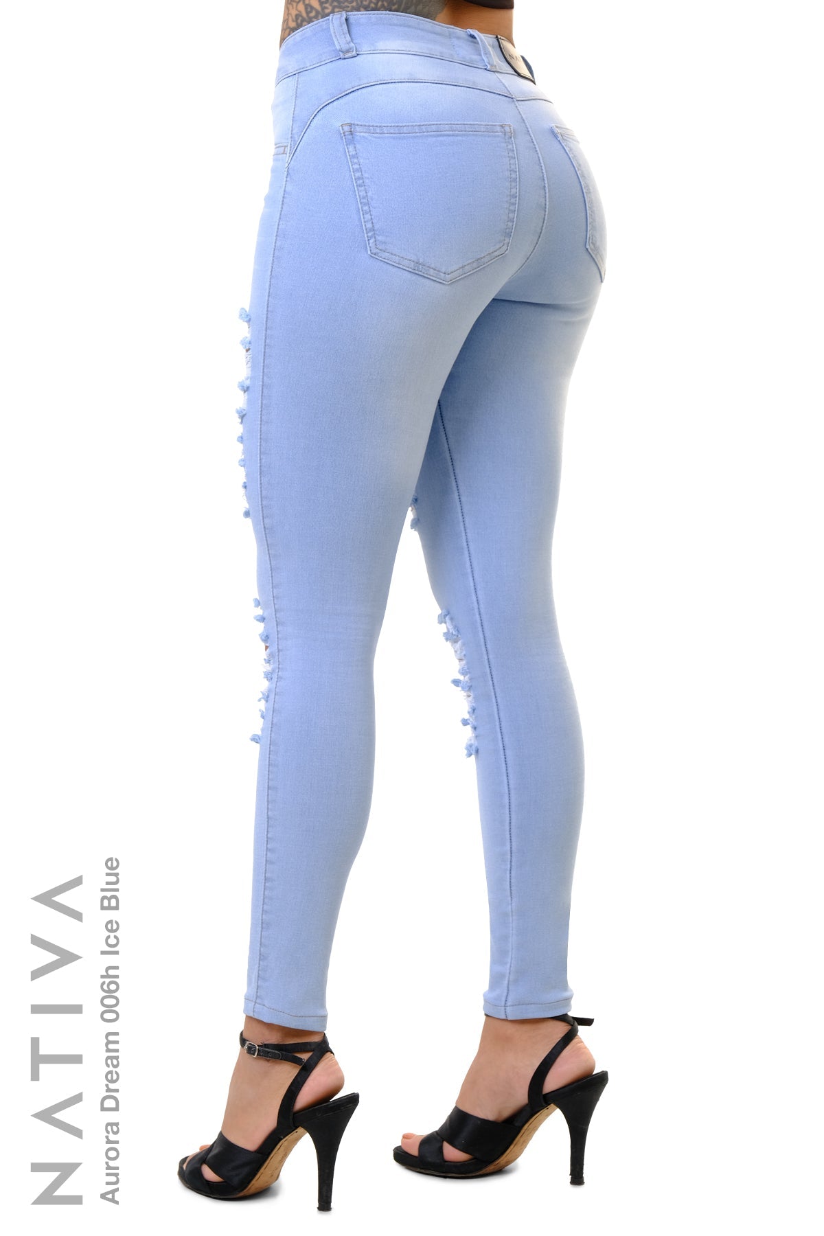 SUPER SKINNY JEANS, AURORA DREAM 006H ICE BLUE, Talle Medio. Moldeador Ultra Confortable. Jornada Prolongada. Tecnología No Stress®