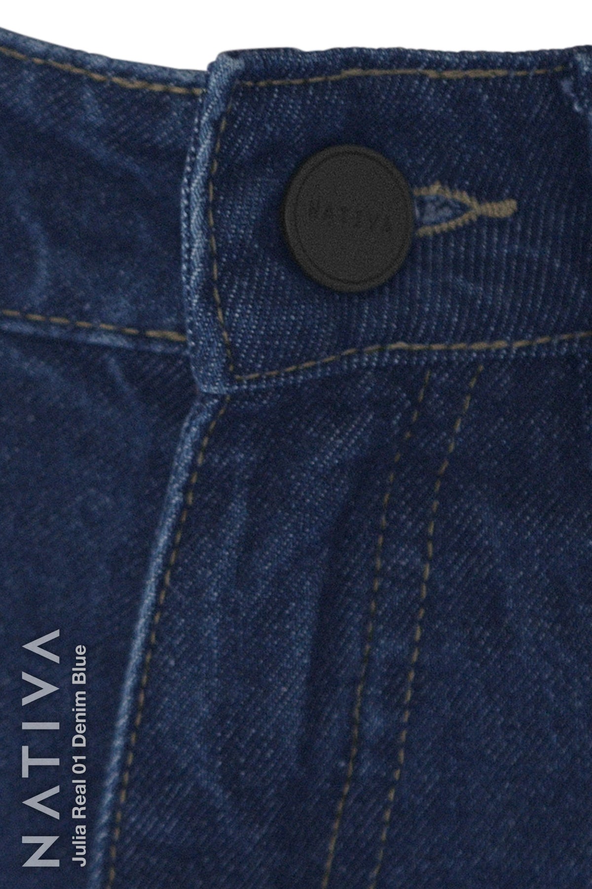 WIDE LEG True Denim Jeans, JULIA REAL 01 DENIM BLUE. Talle Alto. Auténtico e Interminable. Cintura Ajustable PERFECT FIT®