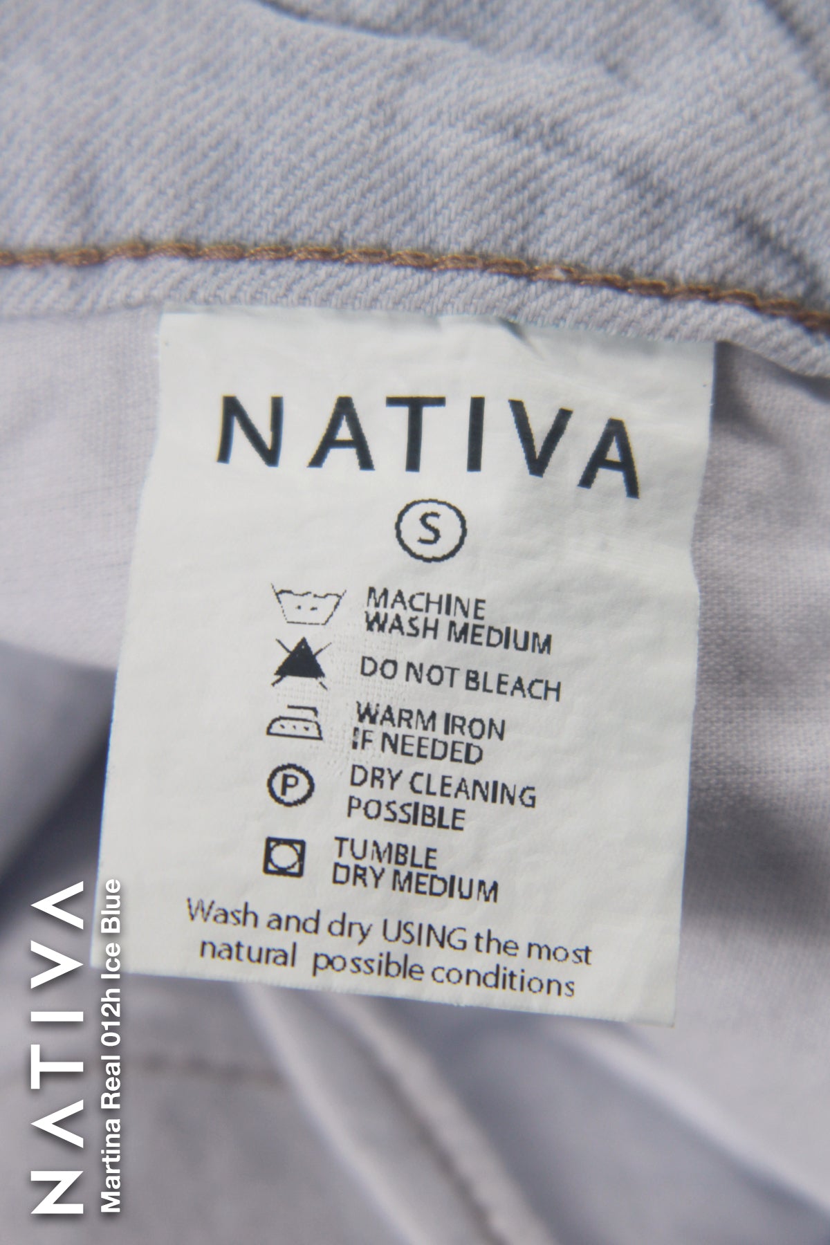 MOM JEANS TRUE DENIM, MARTINA REAL 012H ICE BLUE. Talle Alto. Alto Confort. 100% Algodón Nativo Virgen. Auténtico e Interminable. Cintura Ajustable PERFECT FIT®