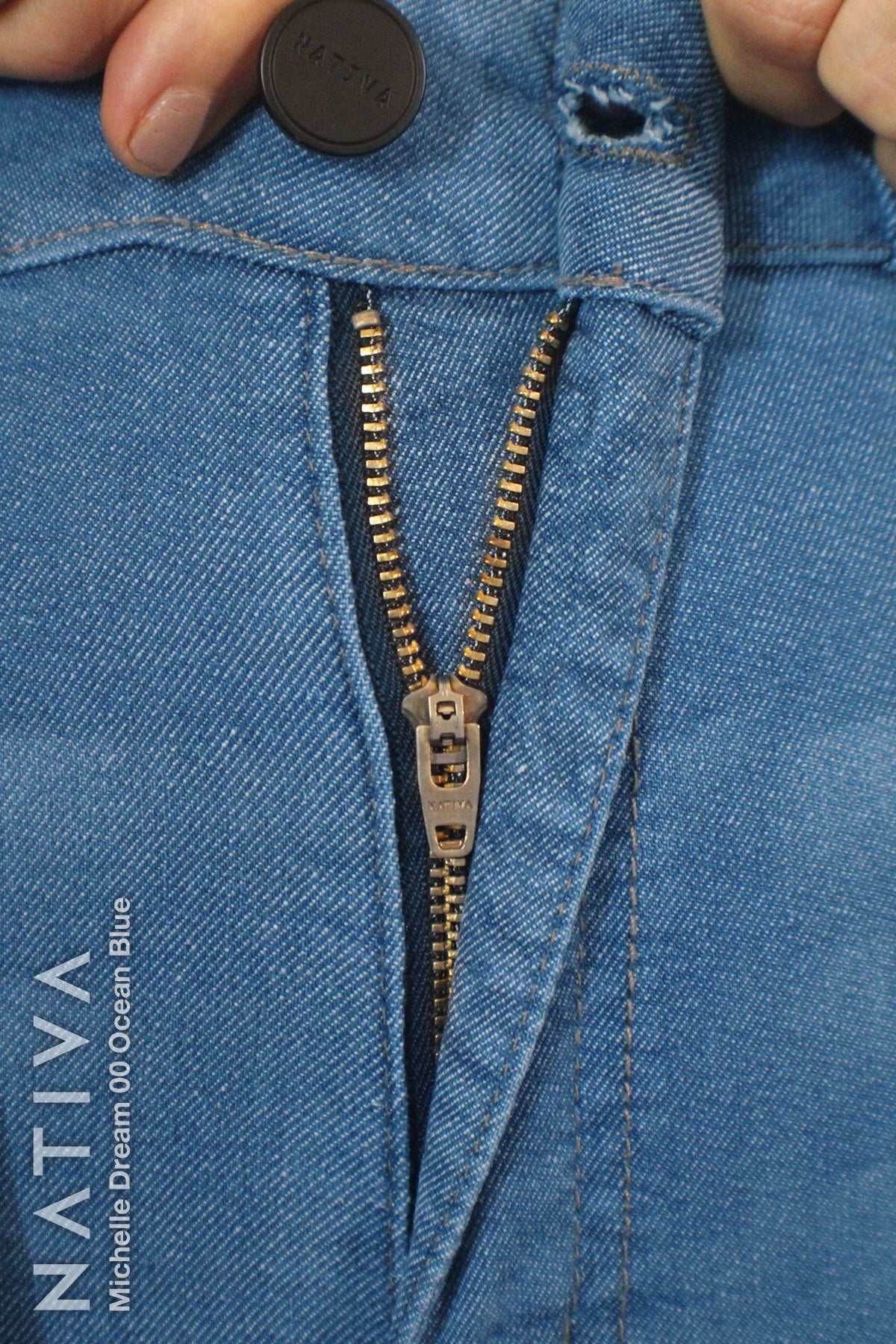 SUPER SKINNY JEANS, MICHELLE DREAM 00 OCEAN BLUE, Talle Alto. Moldeador Ultra Confortable. Jornada Prolongada. Tecnología No Stress®