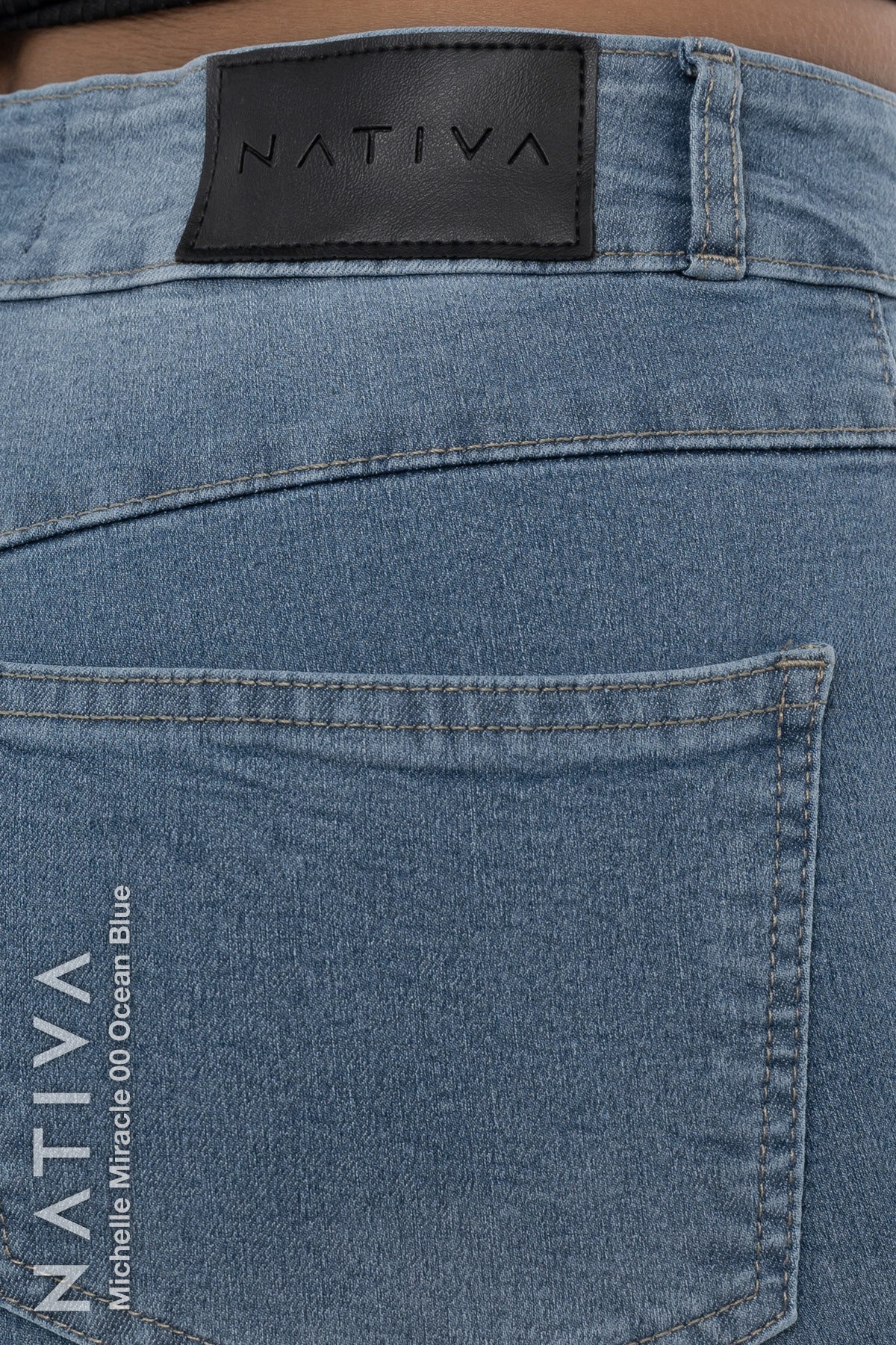 SUPER SKINNY JEANS, MICHELLE MIRACLE 00 OCEAN BLUE, Talle Alto. Moldeador. Movimiento Intenso. Tecnología No Stress®