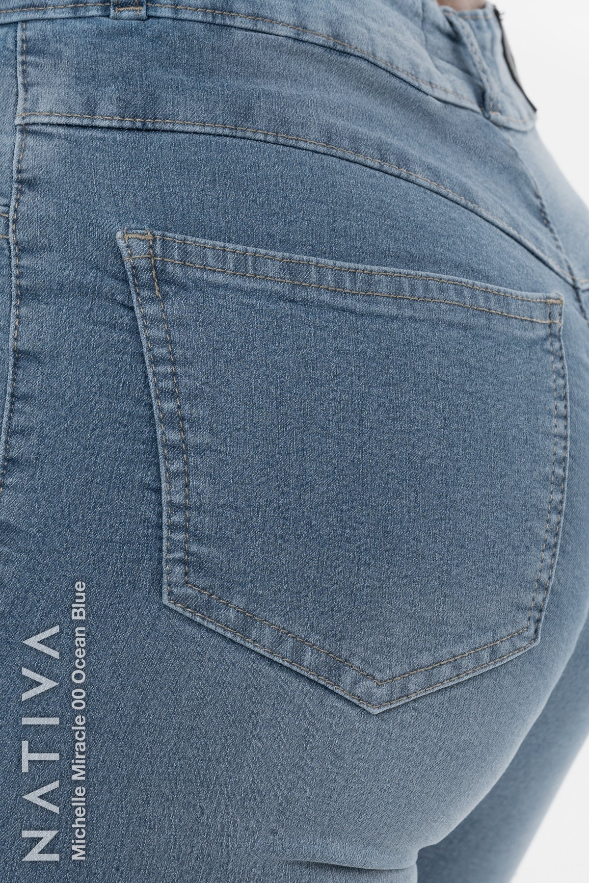 SUPER SKINNY JEANS, MICHELLE MIRACLE 00 OCEAN BLUE, Talle Alto. Moldeador. Movimiento Intenso. Tecnología No Stress®